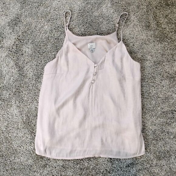 Women's Light Pink Blush Cheetah Print V Neck Camisole Sz S - Picture 1 of 8